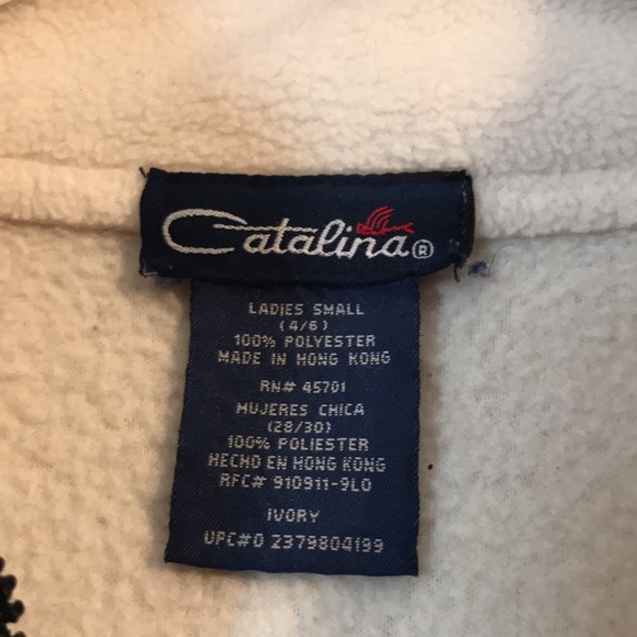 Catalina ladies ivory & black vest.Zip front with two side pockets. - Picture 5 of 5